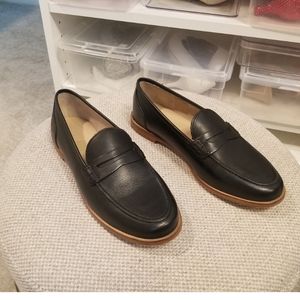 J.CREW Ryan Penny Loafers in Leather 7M Black
